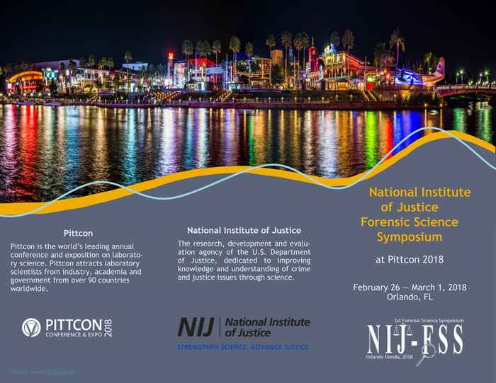 Flyer Forensic Science Symposium at Pittcon2018
